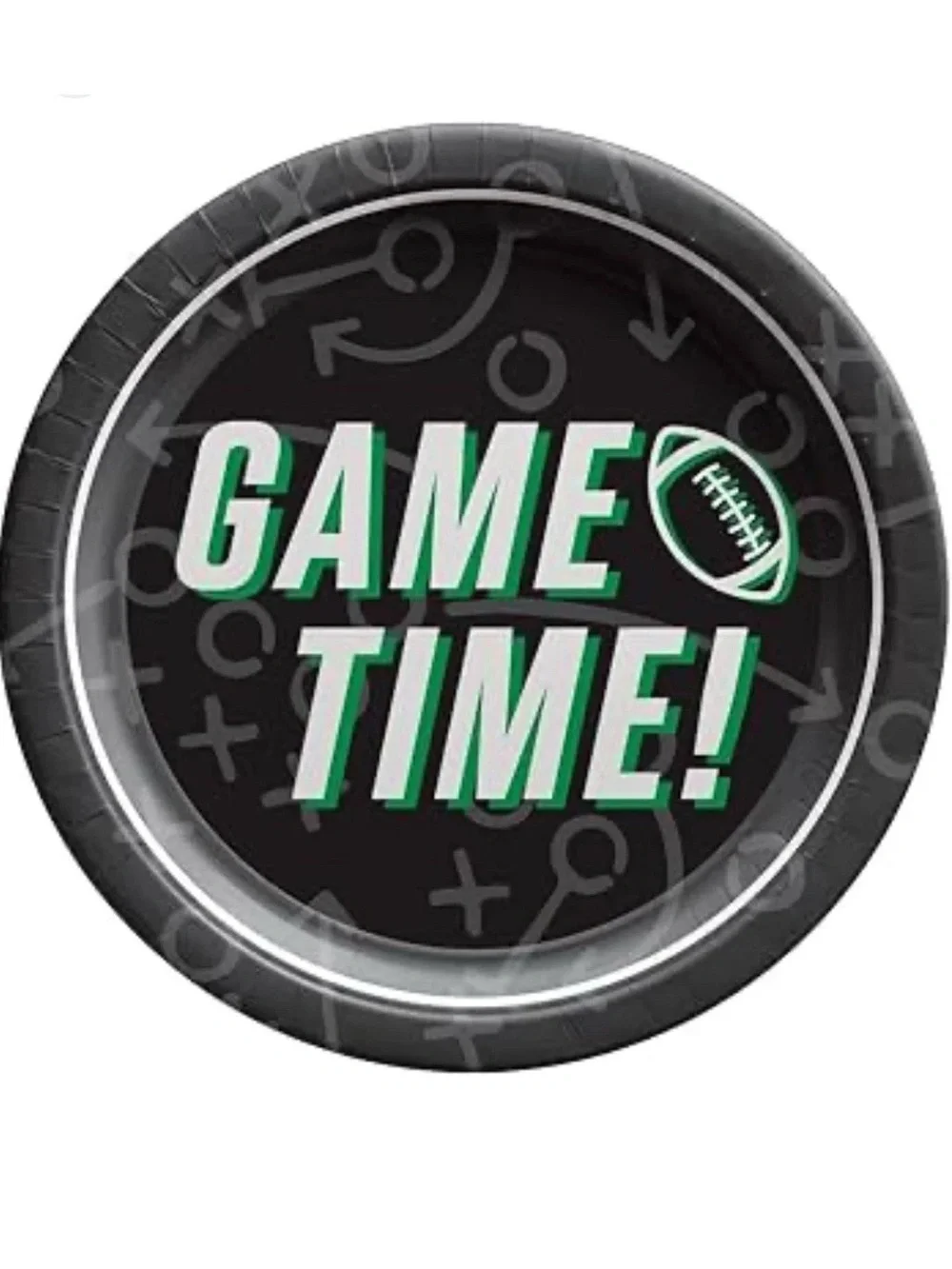 50 ct Football dessert Paper Plates 6.75” Dia. Party Supplies‎ Game Time